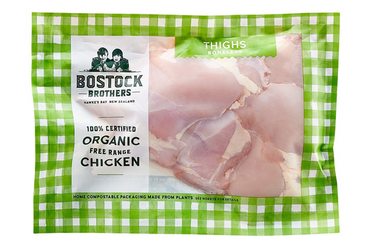 Bostock Brothers Organic Free Range Boneless Chicken Thighs