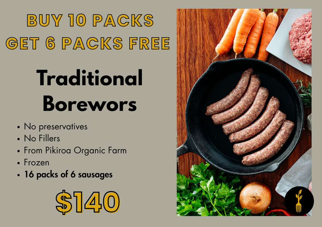 Buy 10, Get 16 packs Traditional Boerewors